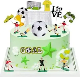 Produktbild: 18pcs Fussball Kuchendecker Fußball Tortenaufleger Torte Geburtstag Torte Dekoration für Männer Junge Fußball Sport Thema Geburtstag Party