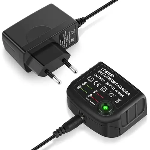 Produktbild: 18V/20V Ladegerät Kompatibel mit Black & Decker, ASUNCELL Akku Schnellladegerat für Black & Decker BL2018 BL2018-XJ BL1518 LBXR20-OPE LBXR20 LB20 LBX20 LBX4020 LB2X4020 LBXR2020-OPE BL1514 LBXR16