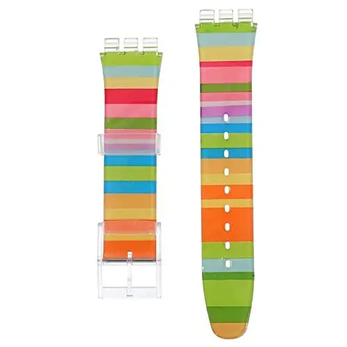 Produktbild: 19Mm Regenbogen Silikon Armband Uhr Gürtel Ersatz Sport Uhr Strap mit Installieren Werkzeuge Kompatibel für
