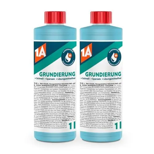 Produktbild: 1A Bauchemie Grundierung 2x 1 l universal Konzentrat für innen und außen