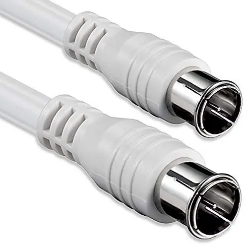Produktbild: 1aTTack SAT Anschluss Kabel Antennenkabel Quick F-Stecker auf Quick F-Stecker doppelt geschirmt (Al Folienschirmung + Geflecht) 100db Stecker undKupplung zu 100% geschirmt mit Schirmblech 3,75 Meter weiss