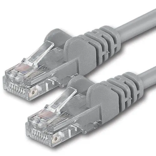 Produktbild: 1aTTack.de 0,25m - grau - 1 Stück - CAT.6 CAT6 Ethernet-Lan-Netzwerk-Kabel 1000 Mbit/s Patchkabel