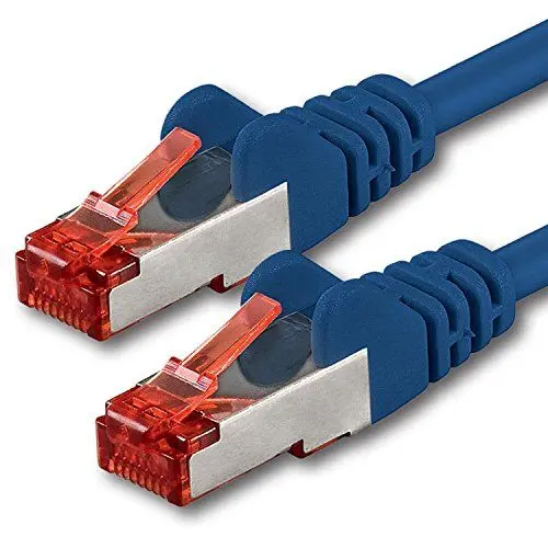 Produktbild: 1aTTack.de 1x 1m - Cat 6 Netzwerk-Kabel Patch-Kabel Cat6 RJ45 SFTP - Blau
