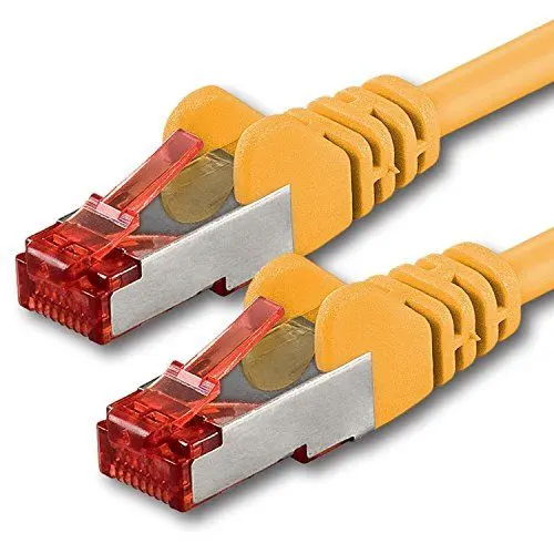 Produktbild: 1aTTack.de 1x 5m - Cat 6 Netzwerk-Kabel Patch-Kabel Cat6 RJ45 SFTP - Gelb