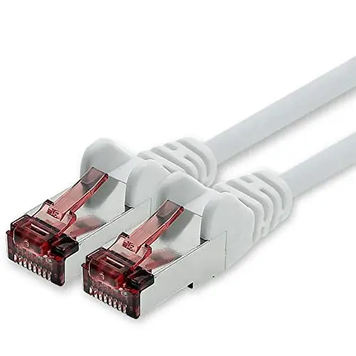 Produktbild: 1CONN Cat6 Netzwerkkabel 5m weiß Ethernetkabel Lankabel Cat6 Lan Netzwerk Kabel Sftp Pimf Patchkabel 1000 Mbit s