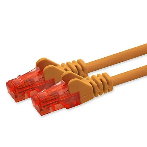 Produktbild: 1aTTack.de Netzwerkkabel Cat6 3,0 m - orange - 1 Stück CAT.6 Computer Kabel Lan Ethernet Gigabit Cat 6 Netzwerk Patchkabel 1000 Mbit s RJ45 Stecker