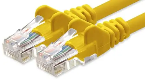 Produktbild: 1aTTack.de Netzwerkkabel Cat.6 - gelb - 1x - 0,25m - CAT6 Ethernet Kabel Lankabel 1000 Mbits Patchkabel