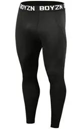 Produktbild: 1er Pack Kompressionshose Herren, Sport Leggings Männer Atmungsaktiv Fitness Strumpfhosen, Funktionswäsche Tight Lang Unterhose, Laufhose Trainingstights für Fitness Gym Joggen Black-S