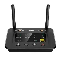 Produktbild: 1Mii B03Pro Große Reichweite Bluetooth 5.3 Transmitter Sender Empfänger für TV, HiFi Drahtloser Audioadapter mit Audiophil DAC & AptX HD Low Latency für Kopfhörer Stereoanlage, Digital Optical, AUX