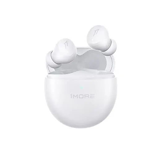 Produktbild: 1MORE ComfoBuds Mini Hybrid Active Noise Cancelling Earbuds, In-Ear Kopfhörer mit Stereo-Sound, Bluetooth 5.2 Headset mit 4 Mikrofonen, Klare Anrufe, kabelloses Laden, beruhigender Klang, wasserdicht,