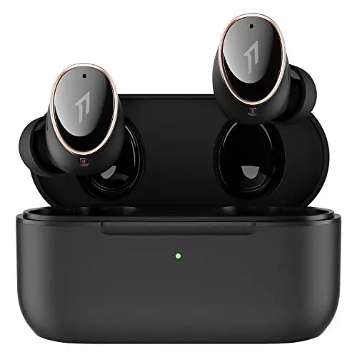 Produktbild: 1MORE EVO Noise Canceling Earbuds, Audiophile Kopfhörer mit Dual-Treibern, adaptiver ANC, Bluetooth-Kopfhörer, HiFi-Sound, LDAC, Hi-Res Audio, 6 Mikrofone, 28H Spielzeit, kabelloses Laden, Schwarz