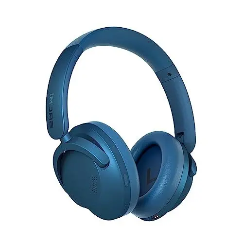 Produktbild: 1MORE SonoFlow Noise Cancelling Kopfhörer, Bluetooth Kopfhörer mit Aktiver Geräuschunterdrückung, 70 Stunden Wiedergabe, LDAC Hi-Res Wireless Audio, Over Ear Headset, Klare Anrufe (Blau)