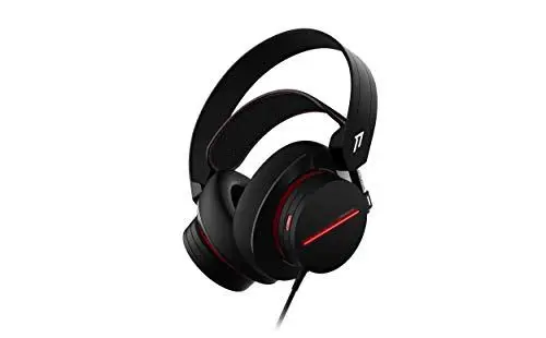 Produktbild: 1More H1007 Spearhead Gaming Headset Over-Ear mit Kabel (7.1-Surround-Sound, 54 mm-Treiber, Dual Mikrofon) für PC, Xbox, PS4, Mobilgeräte Schwarz