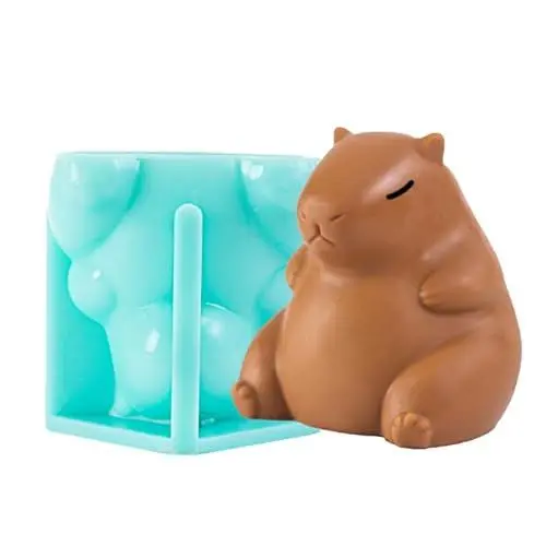 Produktbild: 1PC niedliche Capybara Silikon Form Cartoon Milch Gelee Pudding Form Capybara Silikon Heim Küche Backen Zubehör Party Restaurant