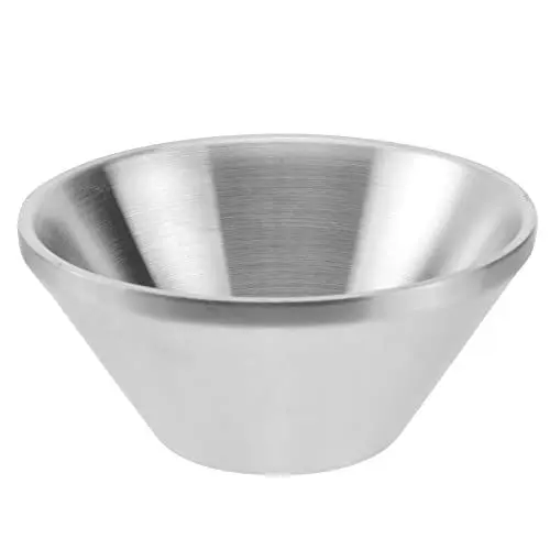 Produktbild: 1Stk Instant-Nudelschüssel Müslischalen aus Metall Reisschüssel Salatschüssel ramen schüssel Rührschüsseln aus Edelstahl schüssel aus edelstahl doppelte Nudelschüssel Keramik Obst