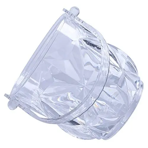 Produktbild: PRETYZOOM 1stück Eisbehälter Mit Tragbarem Griff Transparente Für Bar Ktv Und Zuhause Praktisch Und Für Snacks Und Getränke Diamantform Design