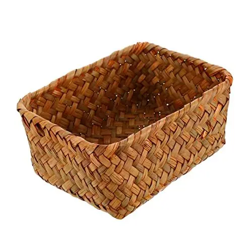 Produktbild: MAGICLULU Aufbewahrungskorb Aus Seil Handgefertigt Seetangkorb Aufbewahrungsboxen Für Die Küche Obstkorb Brotkorb Aufbewahrungskorb Im Natürlichen Stil