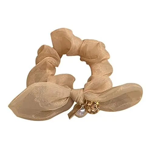 Produktbild: Housoutil Haarseil Mit Haarring Aus Organza Für Mädchen Elastisches Kopfschmuckband Zum Binden Von Haaren Für Verschiedene Anlässe