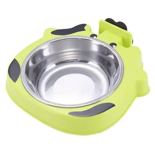 Produktbild: Angoily 1pc Hund Schüssel Für Wasser Tragbare Hängen Schüssel Basis Für Welpen Zufällige Farbe