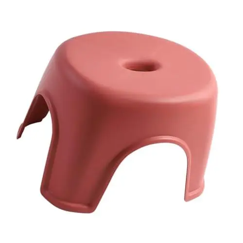 Produktbild: KICHOUSE 1 Stück Fußhocker Für Den Heimgebrauch Nicht Niedriger Hocker Möbel Badezimmerhocker Kleiner Hocker Für Das Wohnzimmer Rutschfestes Und Robustes Material Zufällige Farbe