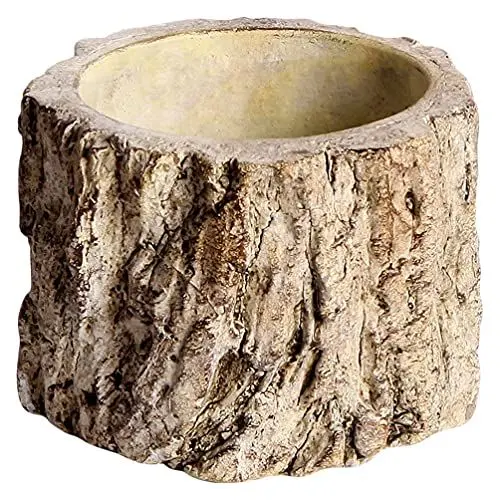 Produktbild: 1stk Künstlicher Blumentopf Aus Rinde Pflanzkübel Aus Holzbeton Pflanzgefäß Für Baumrinde Gartentopf Mini-pflanzgefäß Dekorativer Blumentopf Bonsai-töpfe Pflanze Zement Sukkulenten