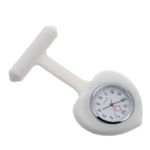 Produktbild: 1stk Schwesterntisch Krankenschwestern Schauen Zu Pflege Uhr in Herzform Uhr-anstecknadel Arzt Beobachten Leichte Schwesternuhr Taschenuhr Riemenmaterial: Kunststoff Weiß SOIMISS