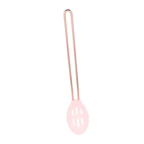 Produktbild: 1stk Spaghetti-löffel Kochlöffel Cocktaillöffel Antihaft-rührlöffel Geschlitzter Esslöffel Backlöffel Sieb Aus Metall Kochwerkzeug Servierkelle Suppenkelle Nudelsieb Haushalt Nylon