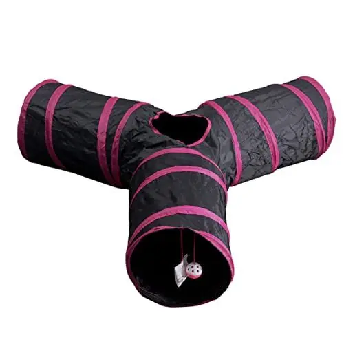 Produktbild: FRCOLOR 1stück Katzen-Tunnel Spielzeug Zusammenklappbarer Raschelnder Tunnel Für Katzen Und Kätzchen Interaktives Pet Toy Farben Zufällig Fördert Und Spielspaß