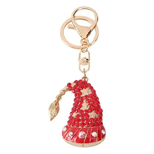 Produktbild: 1stk Weihnachts-schlüsselanhänger Schlüsselanhänger Aus Kristall Handtaschenanhänger Weihnachts-kristall-schlüsselanhänger Diamant-anhänger Abgeben Liebhaber Weihnachten Metall