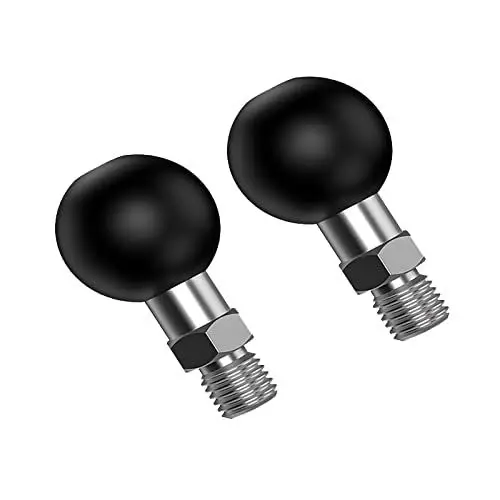 Produktbild: 1-Zoll Ball Mount Tragbare Stativ Ball Adapter Motorrad ATV Rückspiegel Schraube Kugelkopf Mit Gewindebolzen M10x1.25mm Kompatibel mit Ram Mounts(SZ-M10*2)