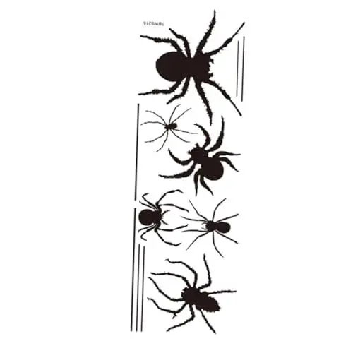 Produktbild: Uonlytech 2blätter Halloween Spider Wandtattoos Pvc Aufkleber Für Gruselige Deko Abnehmbare Wandsticker Für Innenräume Für Wohnzimmer Büro Bad Halloween Deko Accessoires