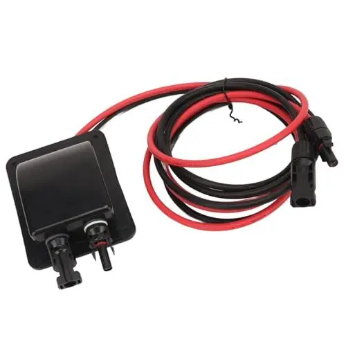 Produktbild: 2 M Solarpanel-Kabel mit Anschlussverschraubung, 10 AWG Solar-Adapter-Verlängerungskabel für Photovoltaikanlage, Wasserdicht