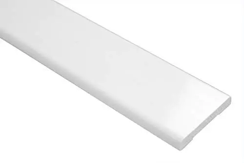 Produktbild: 2 Meter | PVC Flachleiste | glatt | stoßfest | Effector | 6x40mm | F01