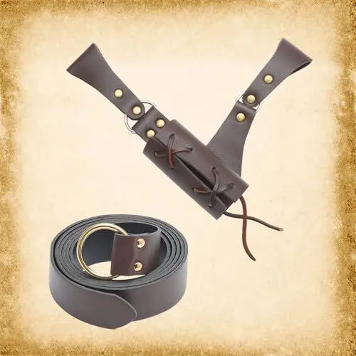 Produktbild: 2 Mittelalter GüRtel Herren, Mittelalter Kleidung Damen, Mittelalter Kleidung Herren, Wikinger KostüM Herren, Wikinger Kleidung Herren, PiratenkostüM Herren, Wikinger GüRtel Mittelalter Accessoires