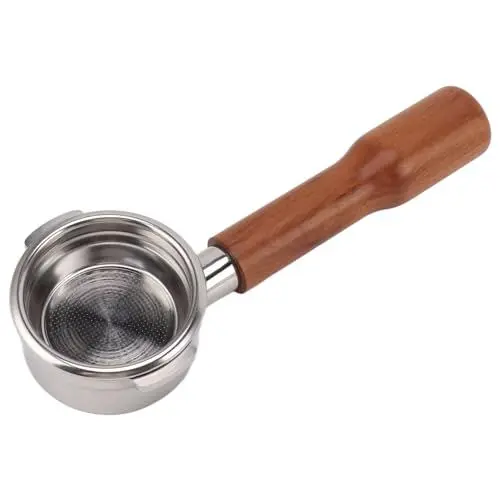 Produktbild: 2 Ohren Siebträger, Bodenloser Griff, 58 Mm, Maschine, Holz, Gebräu, Braumaschine, Büromaschine für die Maschinenherstellung, Ersatzteile für Espressomaschinen (Stil 1)