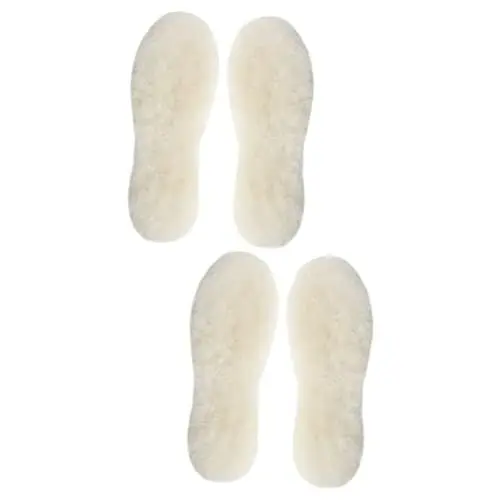 Produktbild: Mobestech 2paare Unisex Schafwoll-einlegesohlen Warme Gemütliche Innensohlen Für Schuhe Für Kalte Wintertage Rutschfest Und Atmungsaktiv Für Damen Und Herren