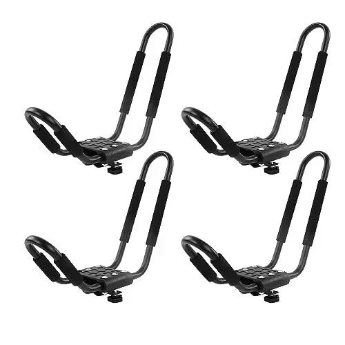 Produktbild: Kajak-Dachträger, 2 Paar, Universell, 68 Kg, 150 Lbs Traglast, Kajak, Kanu, Top-Mount-Träger, Dachträger, Boot, SUV, LKW, Van, Auto