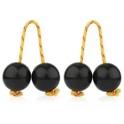 Produktbild: 2 Paar Kashaka Aslatua Shaker, Aslatua Instrument Rhythmic Ball Handpercussion Afrikanische Traditionelle Musikinstrumente für Kinder Erwachsene Hochzeit Partys Musik Unterricht