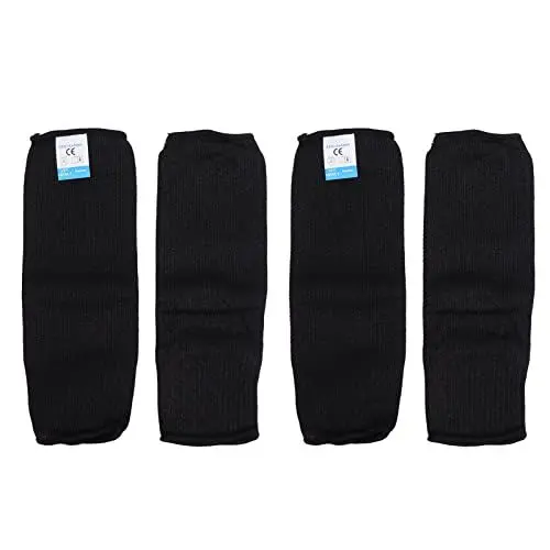 Produktbild: 2 Paar Schnittfeste Armstulpen, Schützende Armstulpen, Bissfeste Schutzarmschützer Verhindern Kratzer für Sicherheit, Garten, Küche, Bauernhof, Arbeit, Schwarz