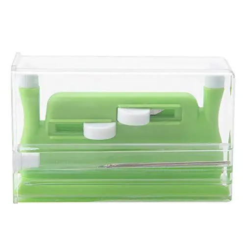 Produktbild: 2 Piezas Enhebrador de Agujas de Doble Orificio Herramienta de Enhebrado de Coser, Enhebrador Manual Aplicador de Herramienta de Inserción de Enhebrador de Agujas de Doble para