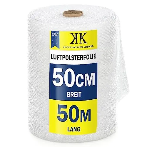 Produktbild: AAA Luftpolsterfolie, Polyethylen, 50cm x 50m, Klar