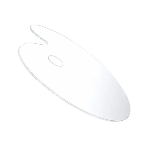 Produktbild: 2 STK transparente Palette Transparente Mischpalette Ölfarbenpalette Transparente Malpalette malen Ölgemälde-Pigmentschalen Farbwannen Oval Tablett Feste Platte Aggreko