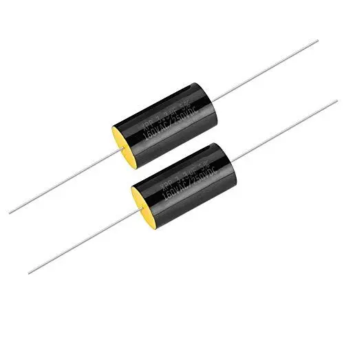 Produktbild: 2 STÜCKE Kondensator Frequenzteiler HiFi Sound Kapazität Audio Lautsprecher Kondensator Reine Kupferdraht Pins für Auto Höhen, Lautsprecher Frequenzteiler, etc.(3.3uf)
