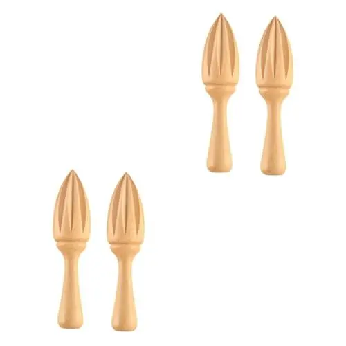 Produktbild: 2 Sätze Zitrusreibahle Zitruspresse Mini-zitronenpresse Mini-saft Zitronenpresse-hersteller Kitchen Accessories Mutfak Aksesuarları Küchenpresse Obst Reibahle Hölzern 2 Stück * 2 Ciieeo