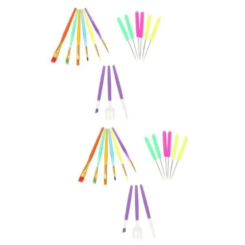 Produktbild: 2 Sets Fondant Schnitzstift Fondant Bildhauerwerkzeuge Kuchen Schnitzstifte Kuchen Modellierstift Backen Gravurstift Keksskulptur Stift Kuchendekorationswerkzeuge