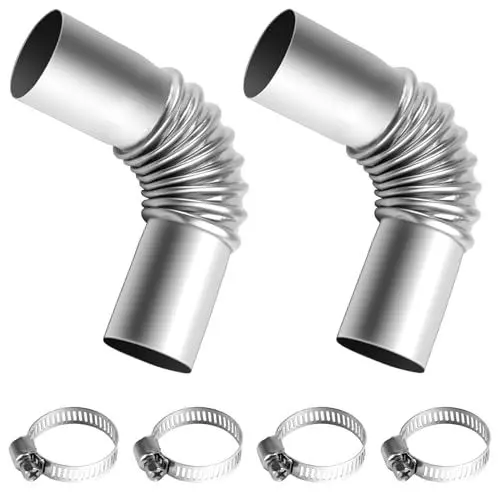 Produktbild: 2 Stk 25mm Abgasrohr Winkelverbinder, Auspuffrohr GasEntlüftungsschlauch, Standheizung Abgasrohr Verbinder, Autoheizung Dieselgasentlüftungsschlauch für Diesel Heizung Abgasschlauch Verbinder