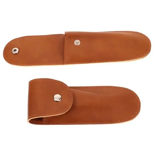 Produktbild: 2 Stk Mundharmonika-tasche Mundharmonikatasche Aus Leder Tragbarer Mundharmonika-koffer Lederhalter Für Mundharmonika Mundharmonika-fall Pu Seepferdchen-messer Lederetui