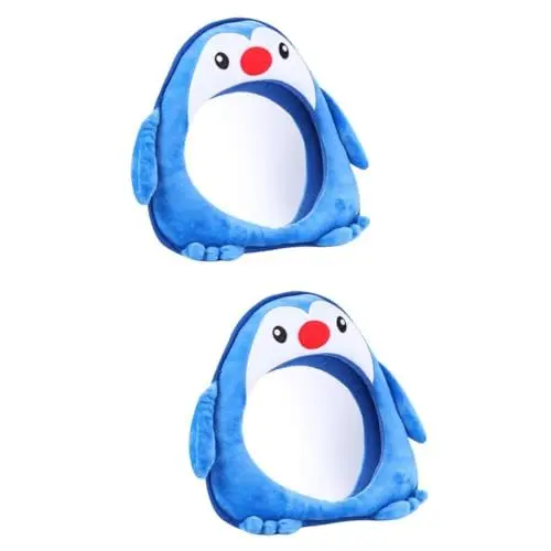 Produktbild: ifundom 2stücke Penguin Rückspiegel Für Autos Rücksitz Beobachtungs-spiegel Sicherheits-spiegel Weiches Plüschdesign Für Mütter Blick Zu Haben Mit Robustem Acrylmaterial