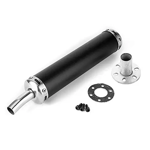Produktbild: 2 Stroke Muffler-Auspuffschalldämpfer Auspuff Schalldämpfer Auspuff Schalldämpfer Aus Edelstahl Edelstahl Auspuffschalldler Schalldämpfer 20 Mm/0,8 Zoll Modifiziertes Teile Für 2 Takt Motorrad