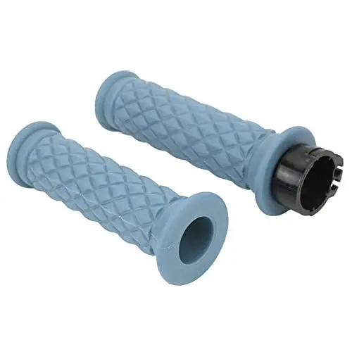 Produktbild: 2 Stück 25 Mm Motorradgriff, Einfach zu Bedienender Gasgriff, Universelles Motorrad-Silikon (Blue)